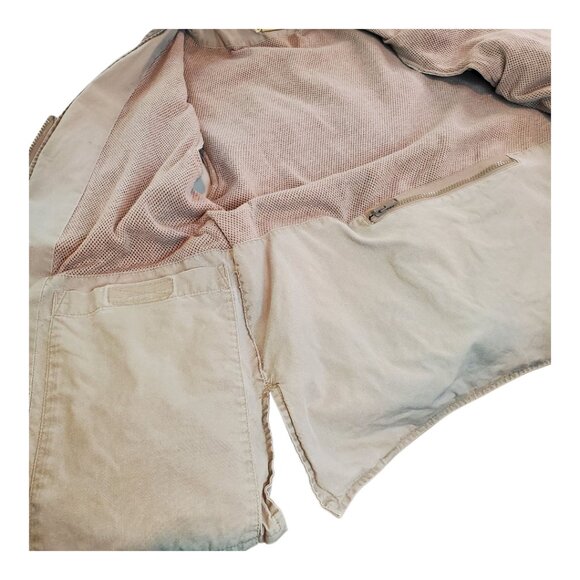 LL BEAN SZ S Women's Vintage Khaki Cargo Fishing Hunting Vest Camping Hiking - Picture 10 of 13